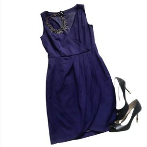 H&M purple tulip hem shift dress
